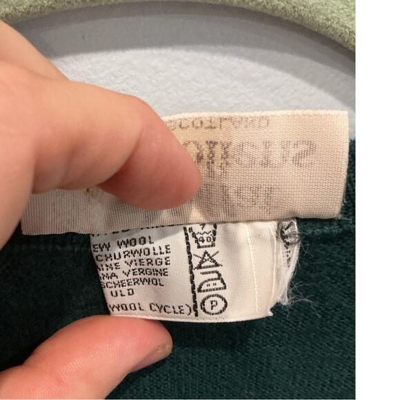 Vintage Moffat Woolens Womens New Wool Sweater Size Medium Large Hunter Green - Picture 5 of 8